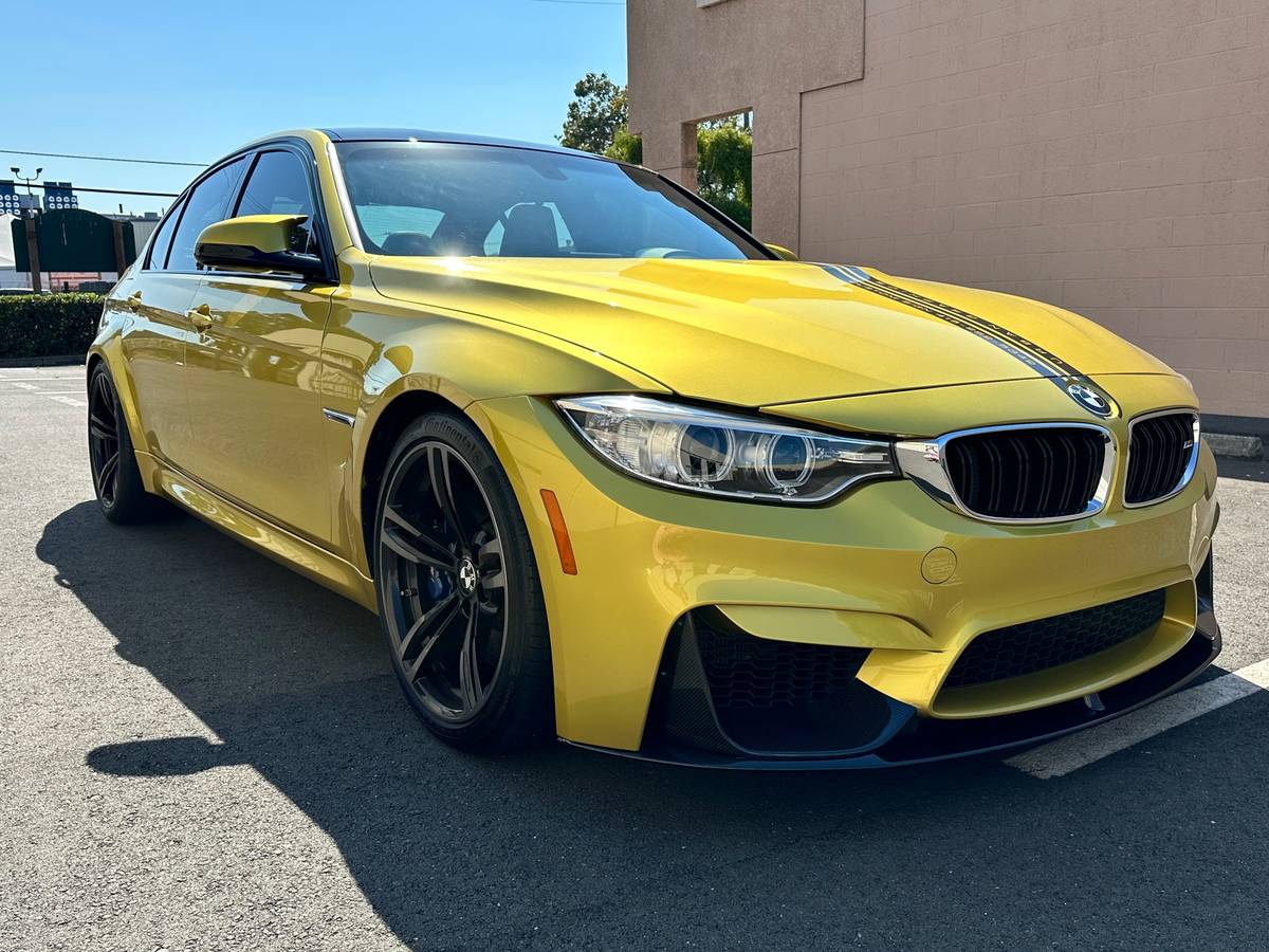 BMW F80 M3 M4 M Performance STYLE CARBON FIBER Front Bumper Lip + Splitter Kit