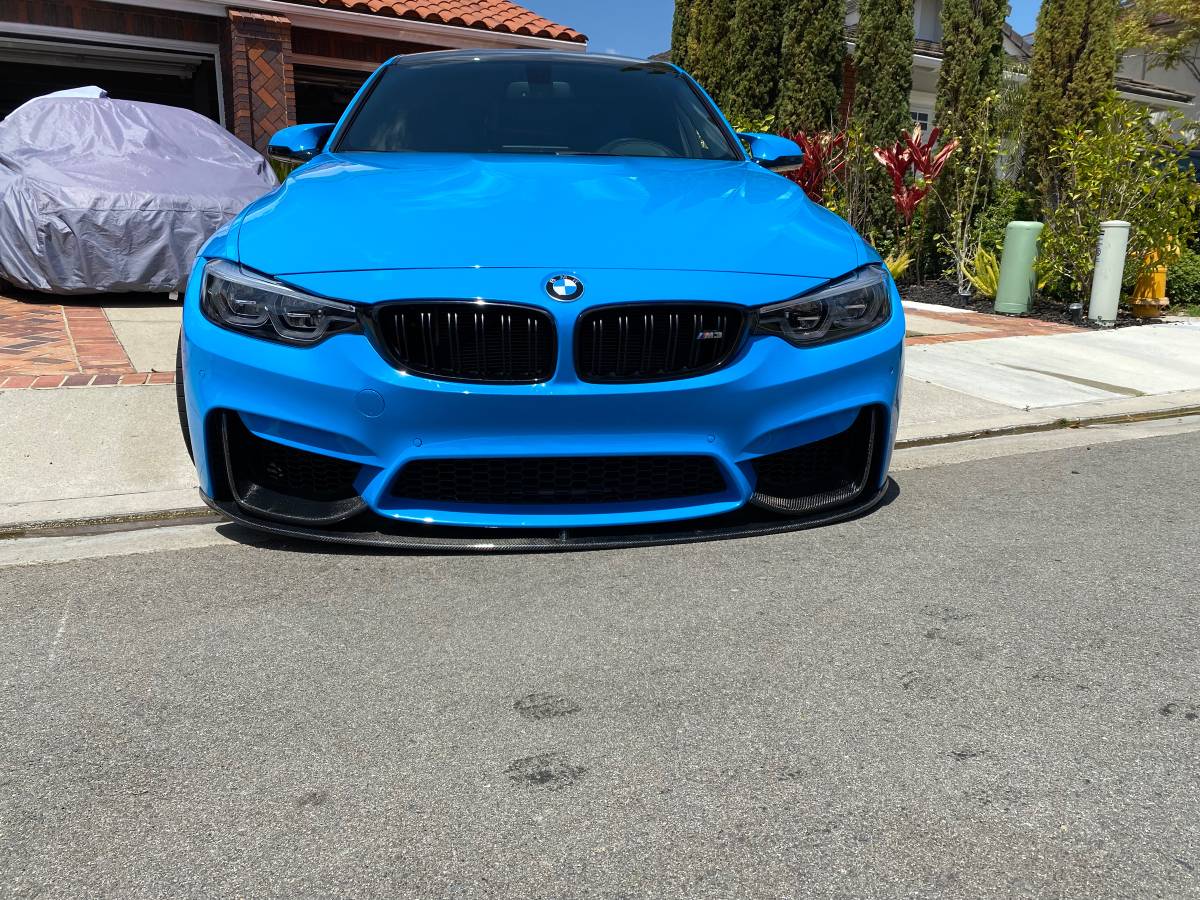 BMW F80 M3 M4 M Performance STYLE CARBON FIBER Front Bumper Lip + Splitter Kit