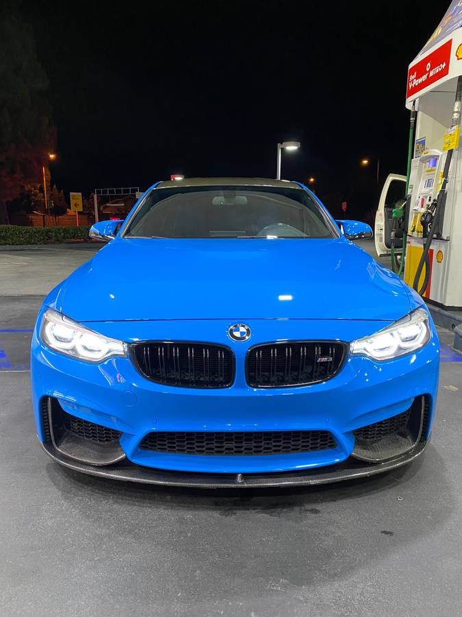 BMW F80 M3 M4 M Performance STYLE CARBON FIBER Front Bumper Lip + Splitter Kit