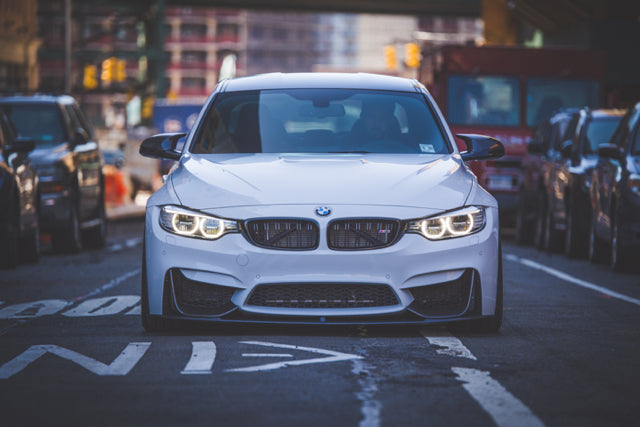 BMW F80 M3 M4 M Performance STYLE CARBON FIBER Front Bumper Lip + Splitter Kit