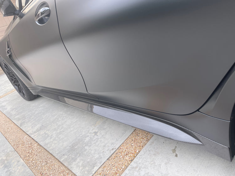 BMW G80 G82 M3 M4 OEM STYLE DRY CARBON FIBER Side Skirt