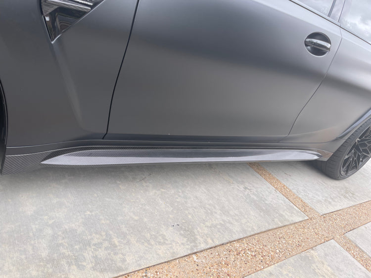 BMW G80 G82 M3 M4 OEM STYLE DRY CARBON FIBER Side Skirt