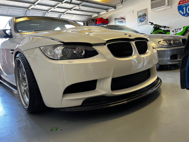 BMW E90 E92 E93 Pre-Drilled M3 GTS Style Carbon Fiber Front Lip