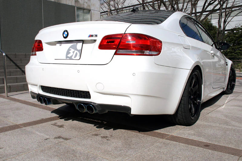 BMW E92 E93 M3 3D Style Carbon Fiber Rear Diffuser