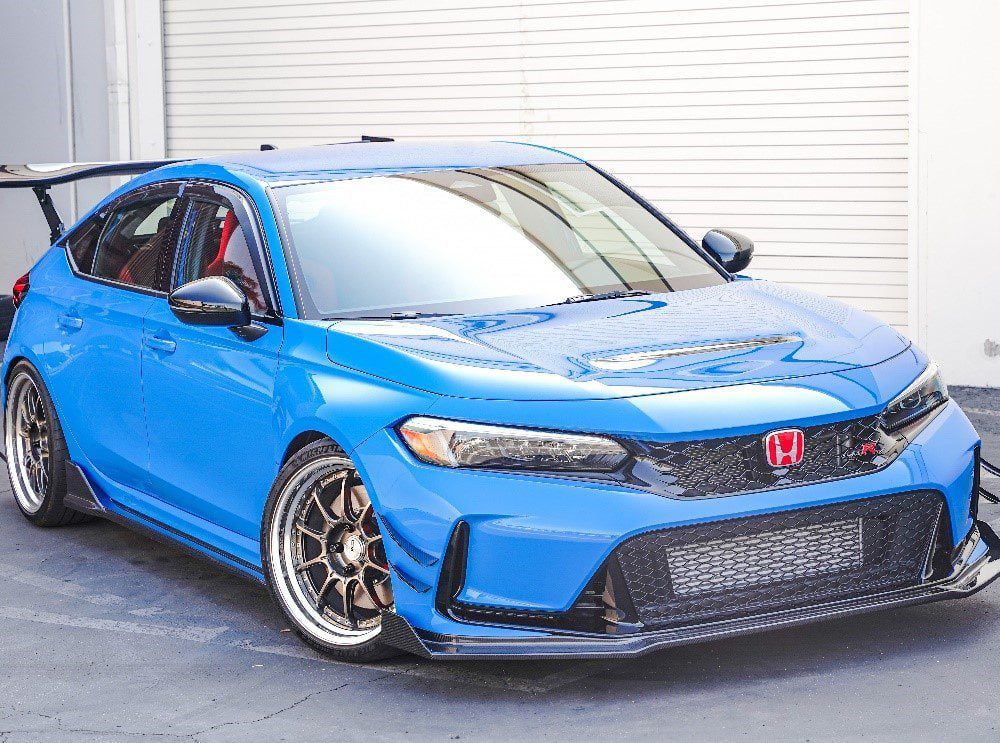HONDA CIVIC TYPE-R APR STYLE CARBON FIBER FRONT BUMPER LIP SPLITTER