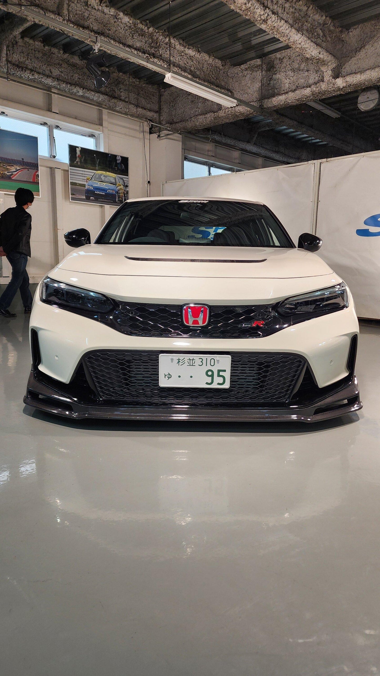 HONDA CIVIC TYPE-R FL5 SPOON STYLE CARBON FIBER FRONT BUMPER LIP SPLITTER