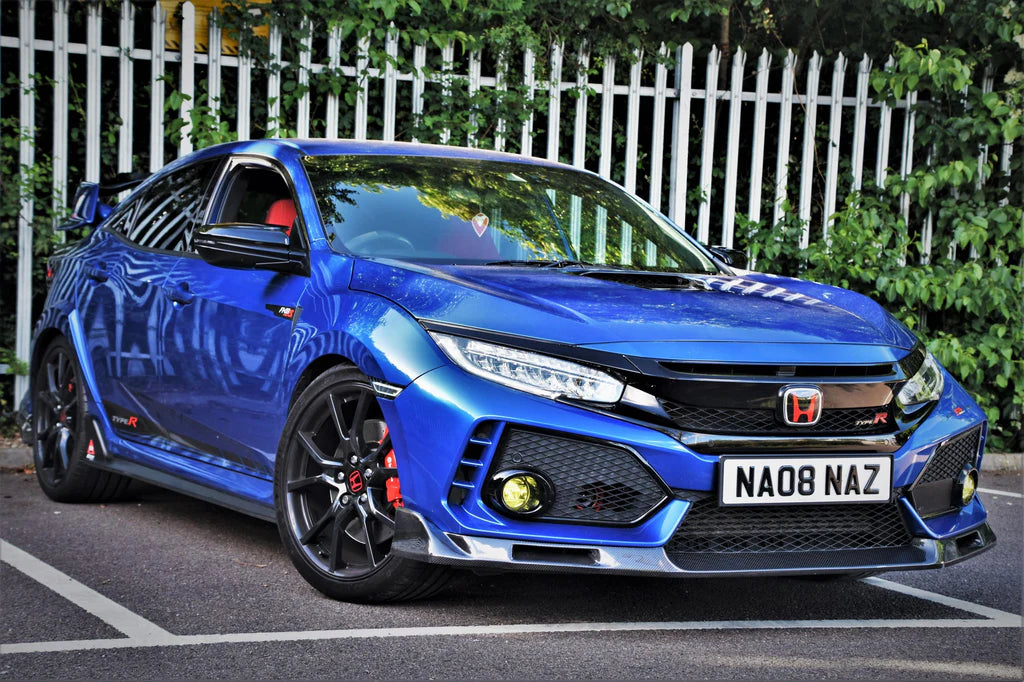 HONDA CIVIC TYPE-R FK8 EVS STYLE CARBON FIBER FRONT BUMPER LIP SPLITTER