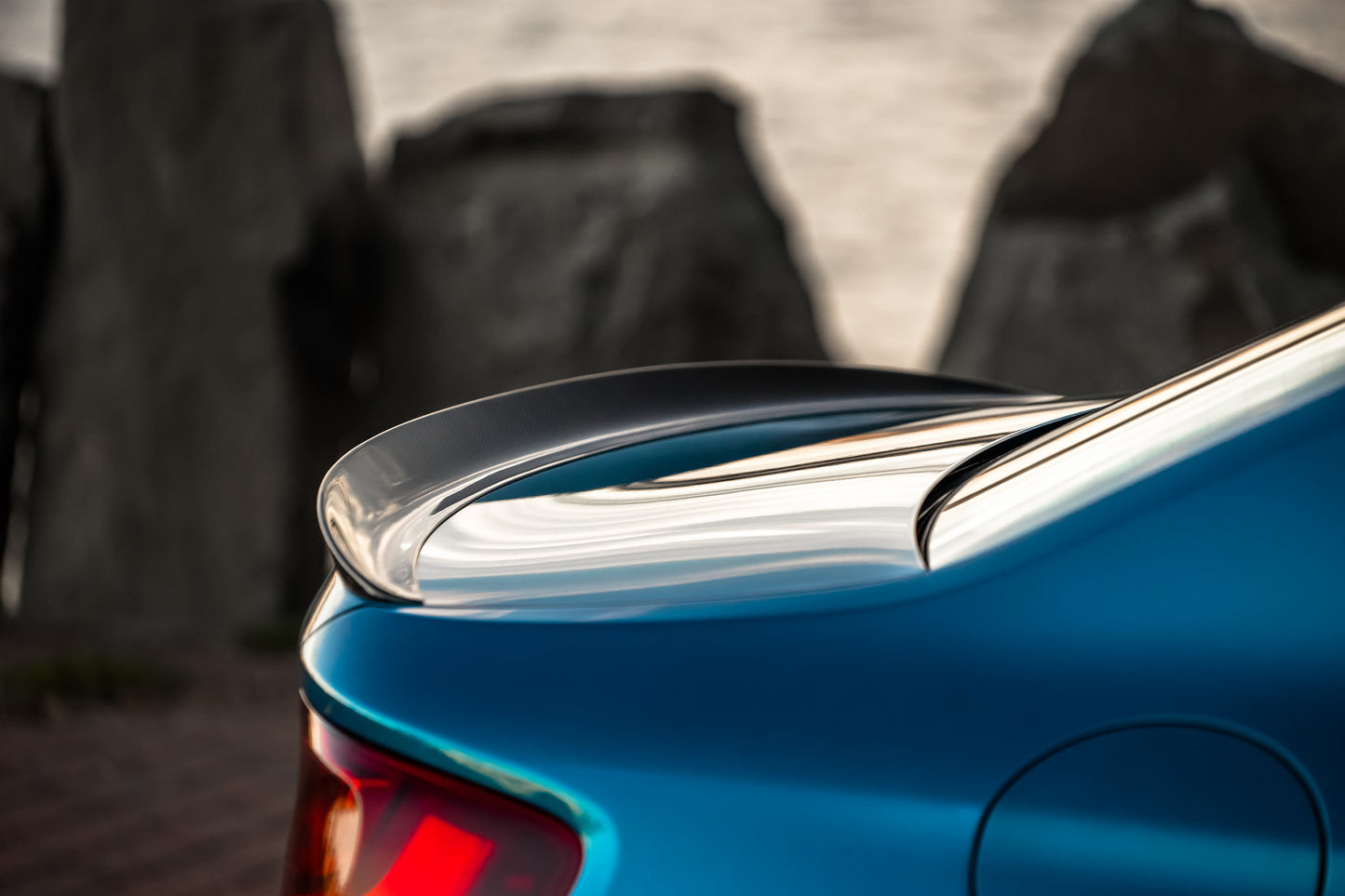 BMW F87 M2 F22 240i Carbon Fiber M Performance Style High Kick Spoiler
