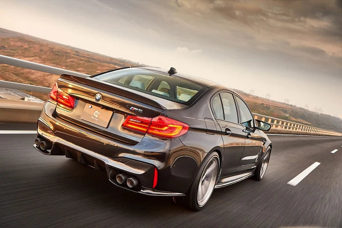 3D Style Carbon Fiber Rear Diffuser Fits For 2018-2023 BMW F90 M5