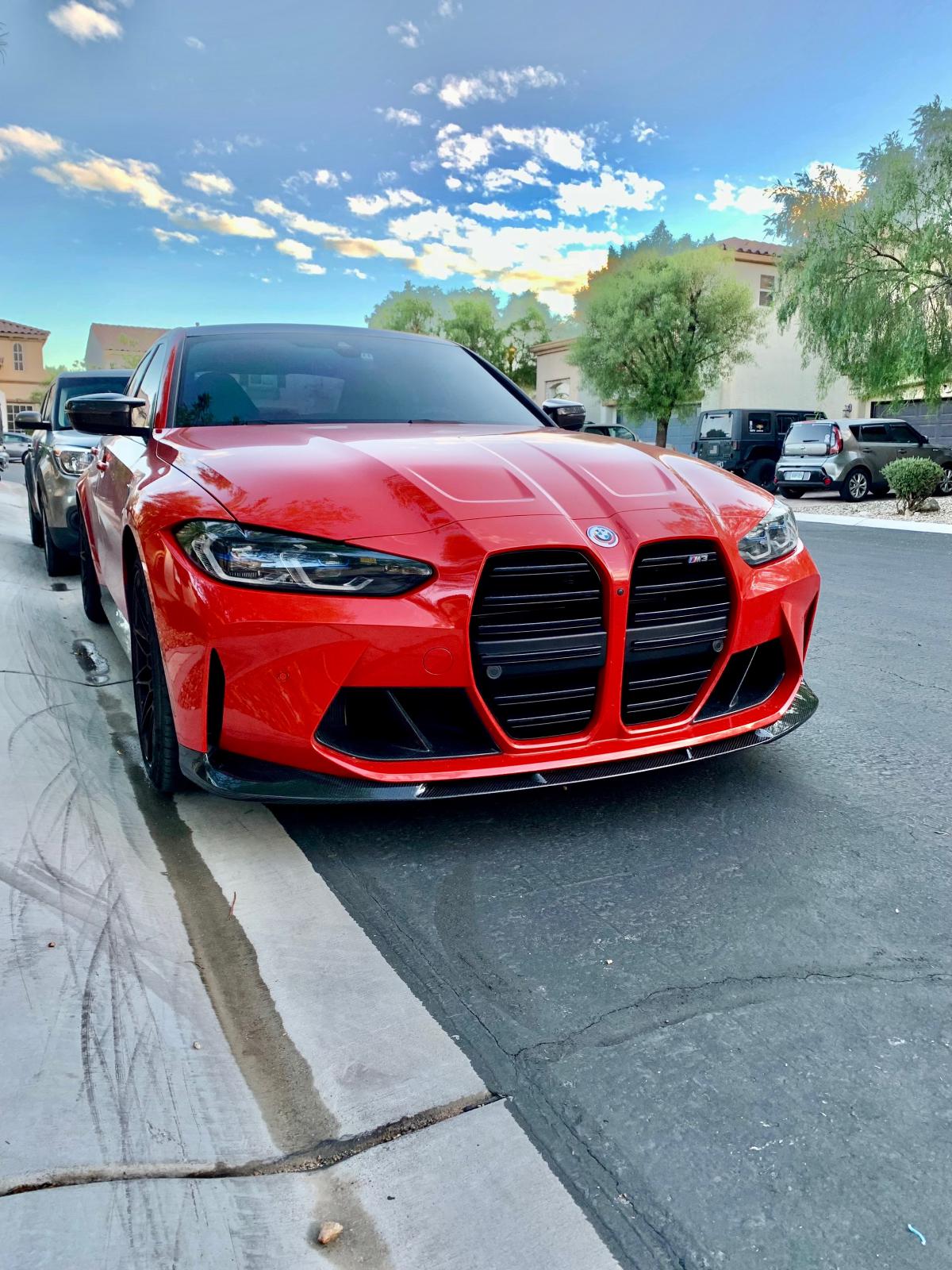 BMW G80 M3 G82 M4 3D STYLE CARBON FIBER 1 Piece Front Lip
