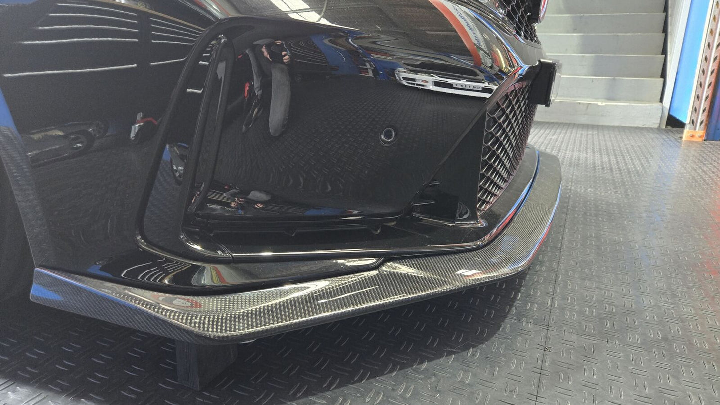HONDA CIVIC TYPE-R VARIS STYLE CARBON FIBER FRONT BUMPER LIP SPLITTER