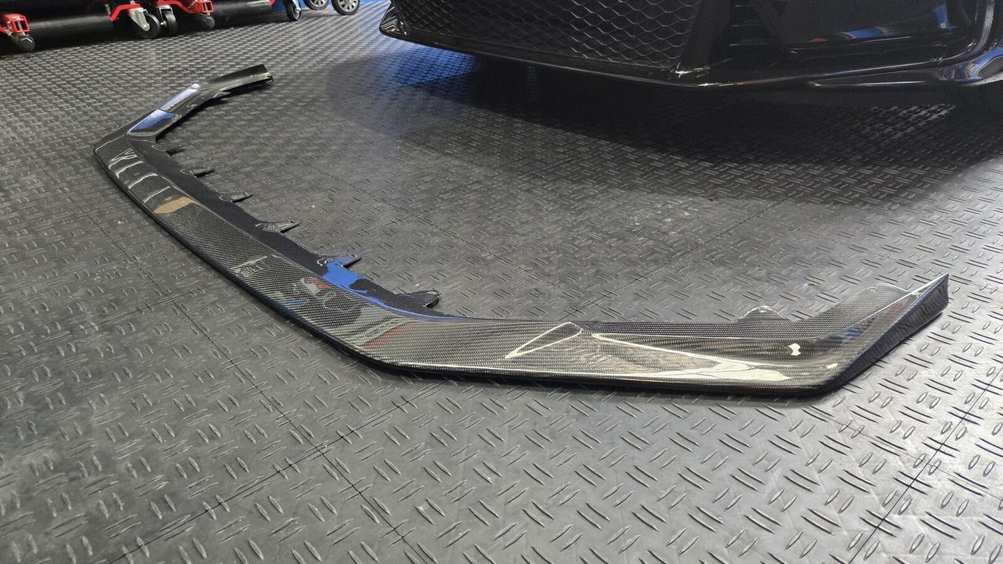 HONDA CIVIC TYPE-R VARIS STYLE CARBON FIBER FRONT BUMPER LIP SPLITTER
