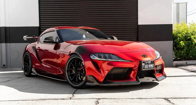TOYOTA A90 A91 SUPRA ADRO STYLE CARBON FIBER Front Bumper Lip Kit