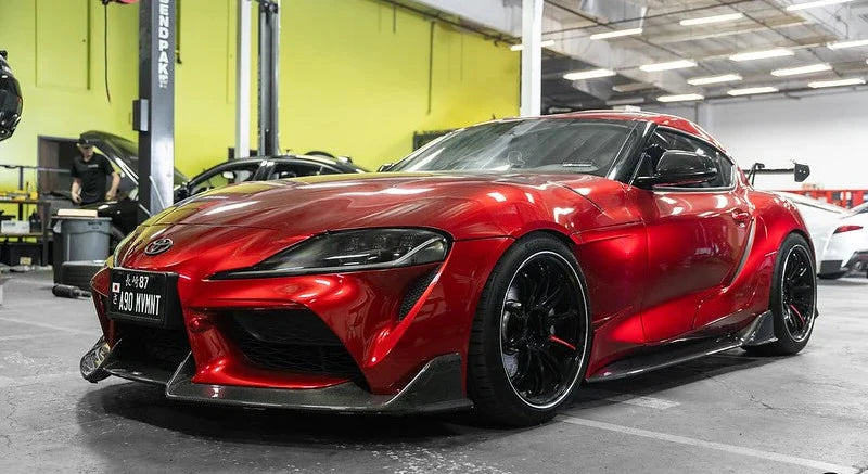 TOYOTA A90 A91 SUPRA ADRO STYLE CARBON FIBER Front Bumper Lip Kit