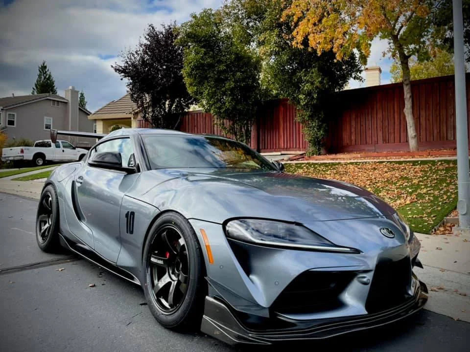 TOYOTA A90 A91 SUPRA VARIS STYLE CARBON FIBER Front Bumper Lip Kit