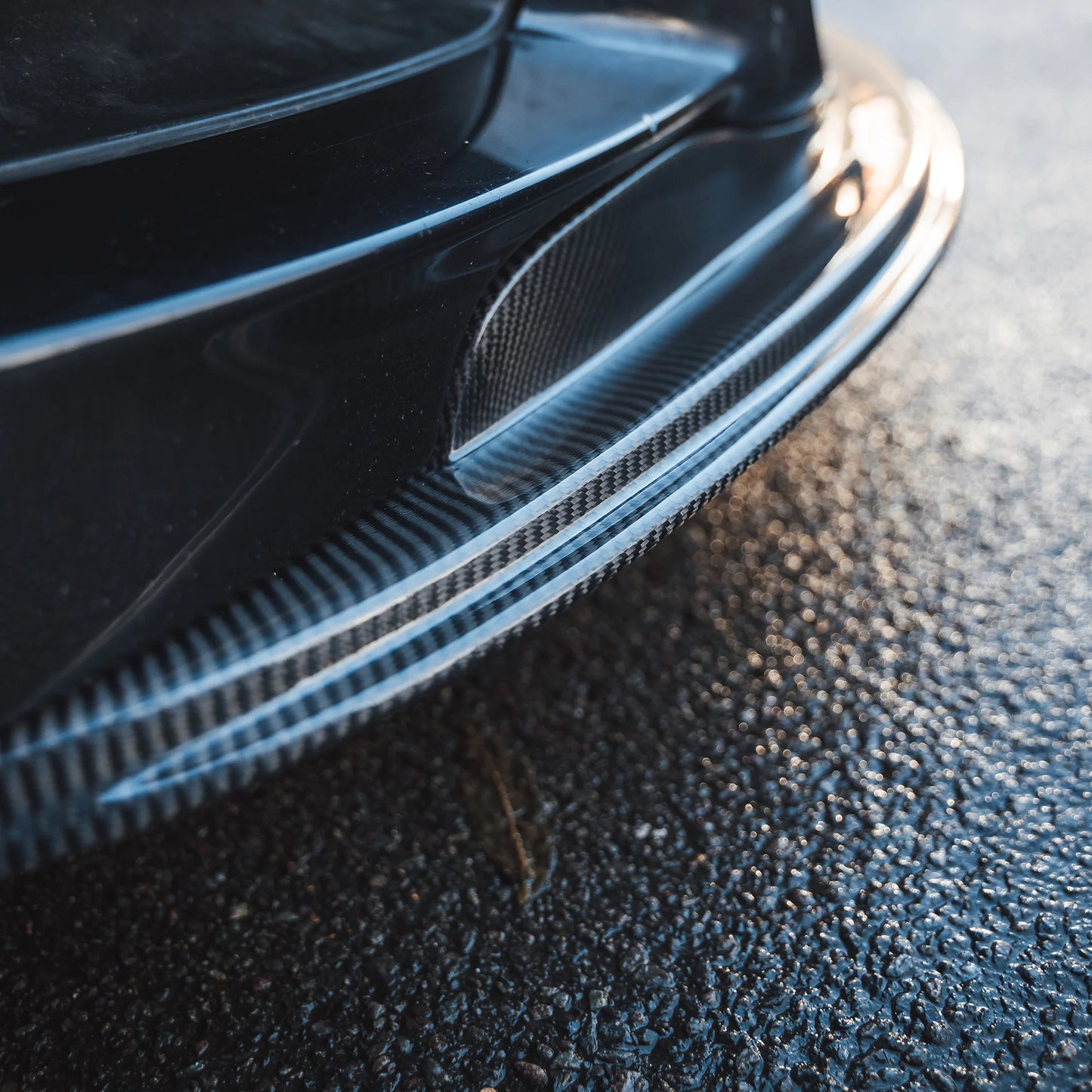 BMW E90 E92 E93 Pre-Drilled M3 GTS Style Carbon Fiber Front Lip