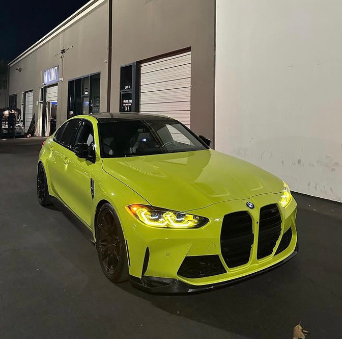 BMW G80 M3 M4 M Performance STYLE CARBON FIBER 3 Pieces Front Lip Kit
