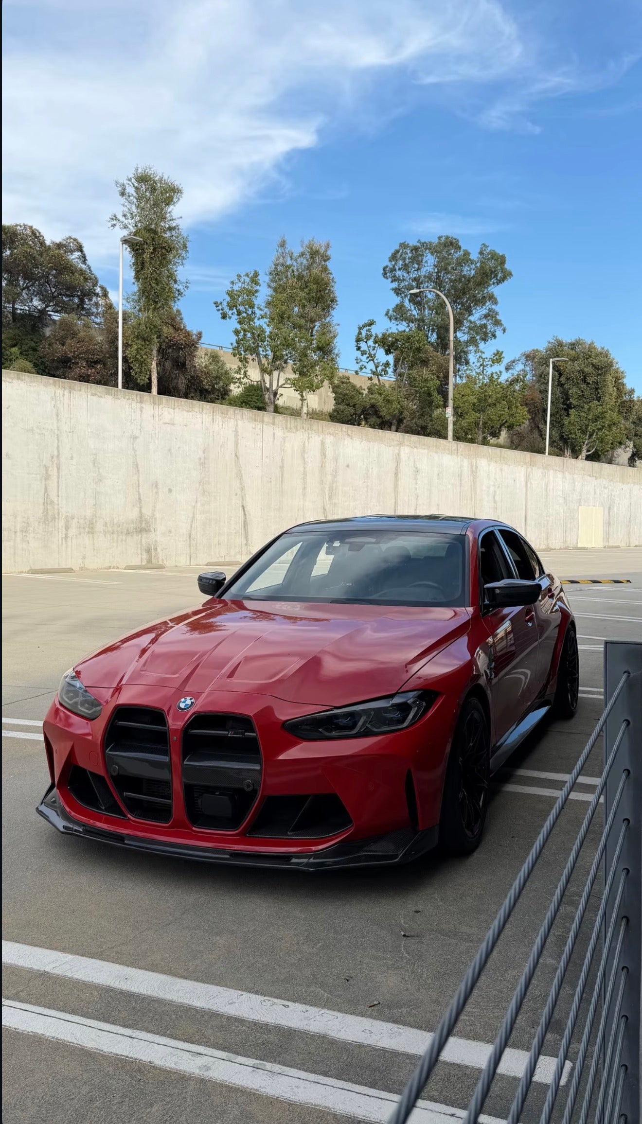 BMW G80 M3 G82 M4 V STYLE CARBON FIBER 1 Piece Front Lip