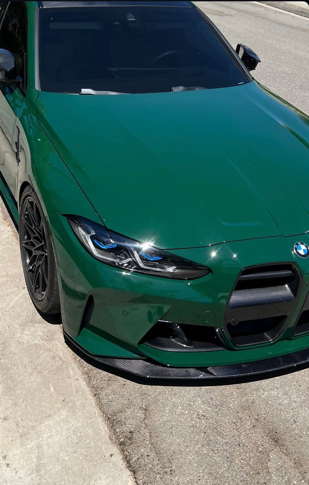 BMW G80 M3 G82 M4 MHC STYLE CARBON FIBER 1 Piece Front Lip