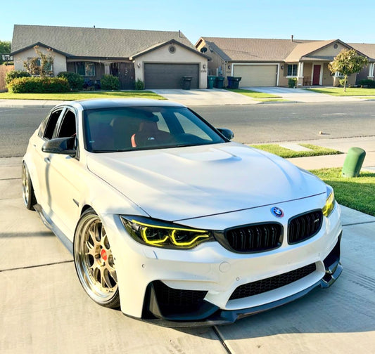 BMW F80 M3 F82 M4 CS STYLE V2 CARBON FIBER Front Bumper Lip Kit
