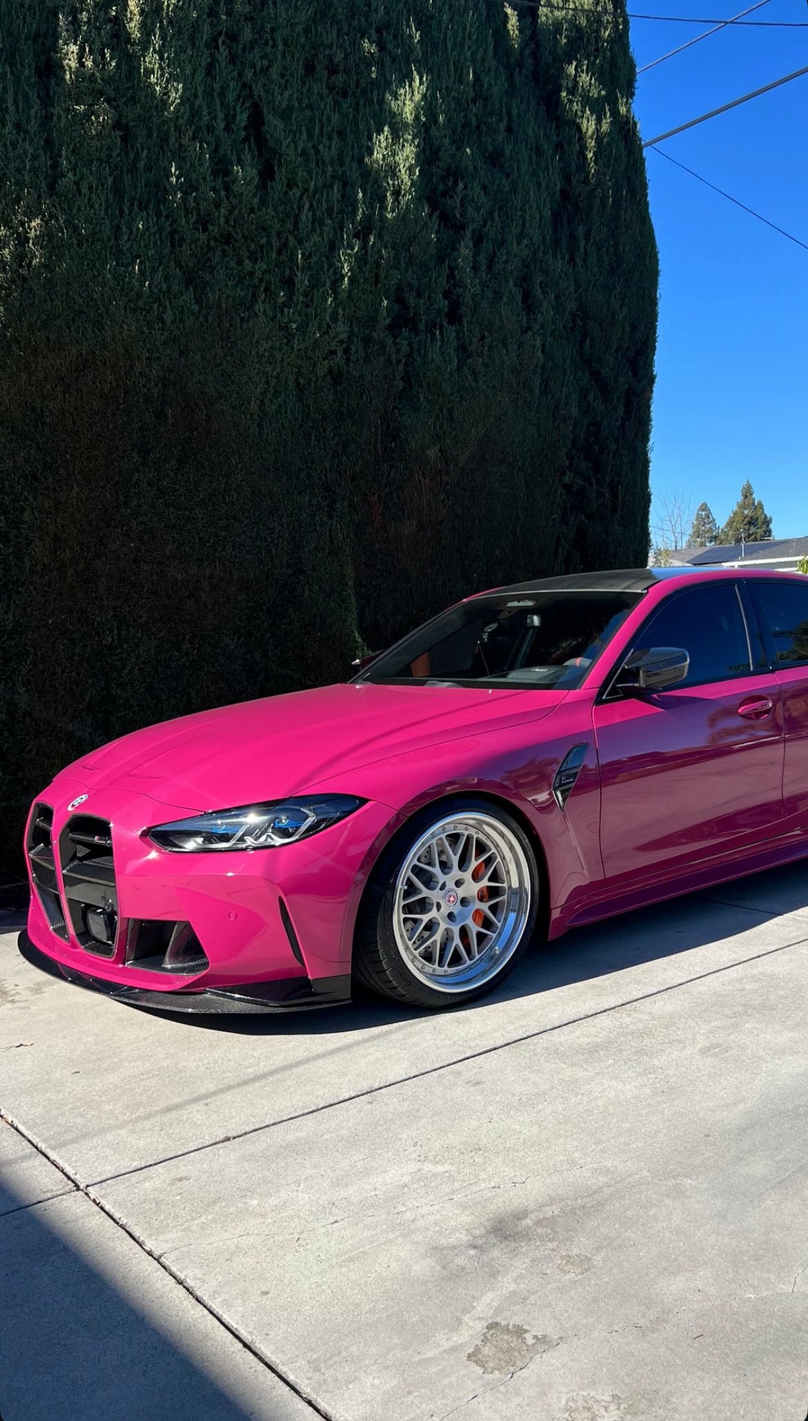 BMW G80 M3 G82 M4 MHC STYLE CARBON FIBER 1 Piece Front Lip