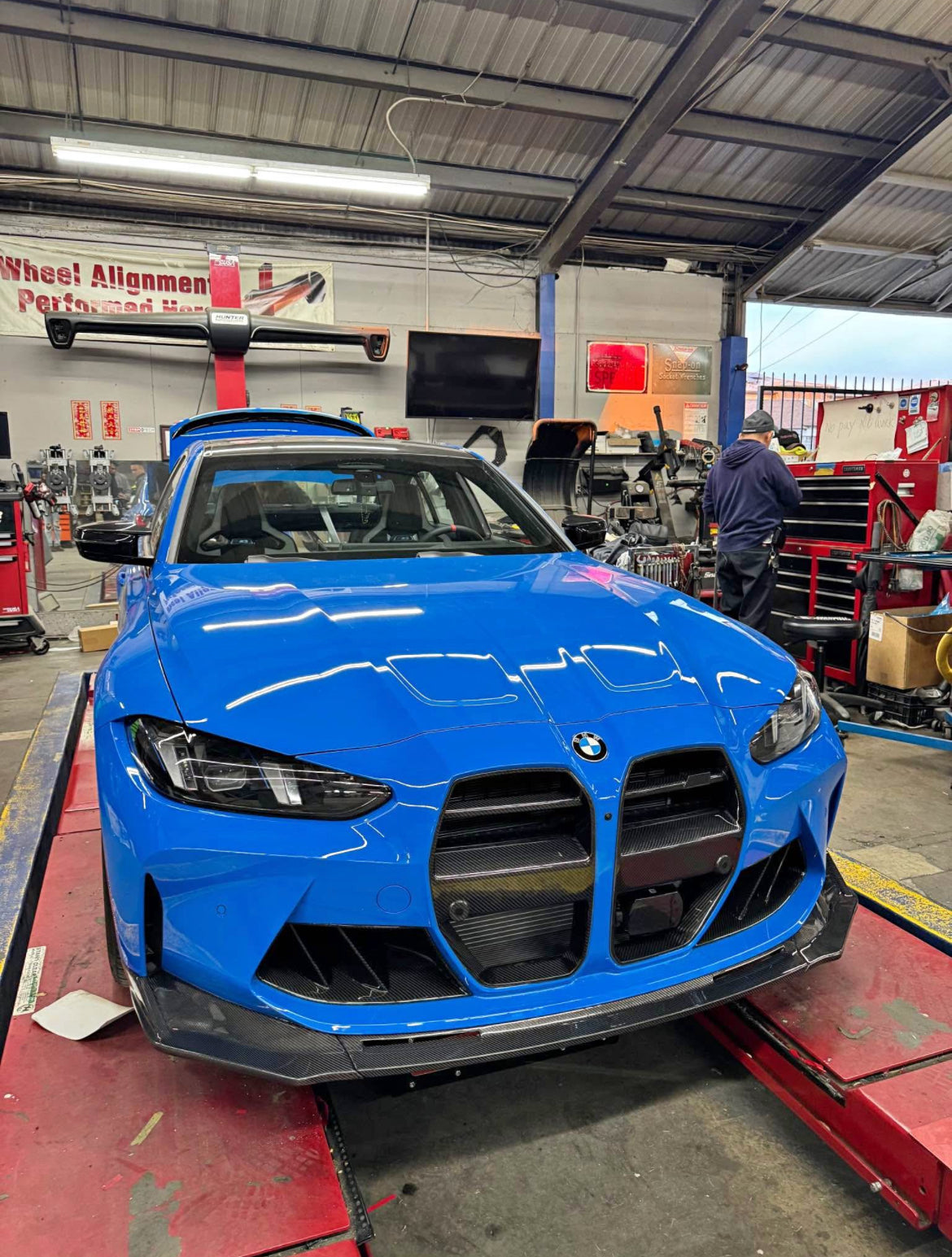BMW G8X M3/M4 V STYLE CARBON FIBER FRONT GRILL REPLACEMENT - G80/G82/G83