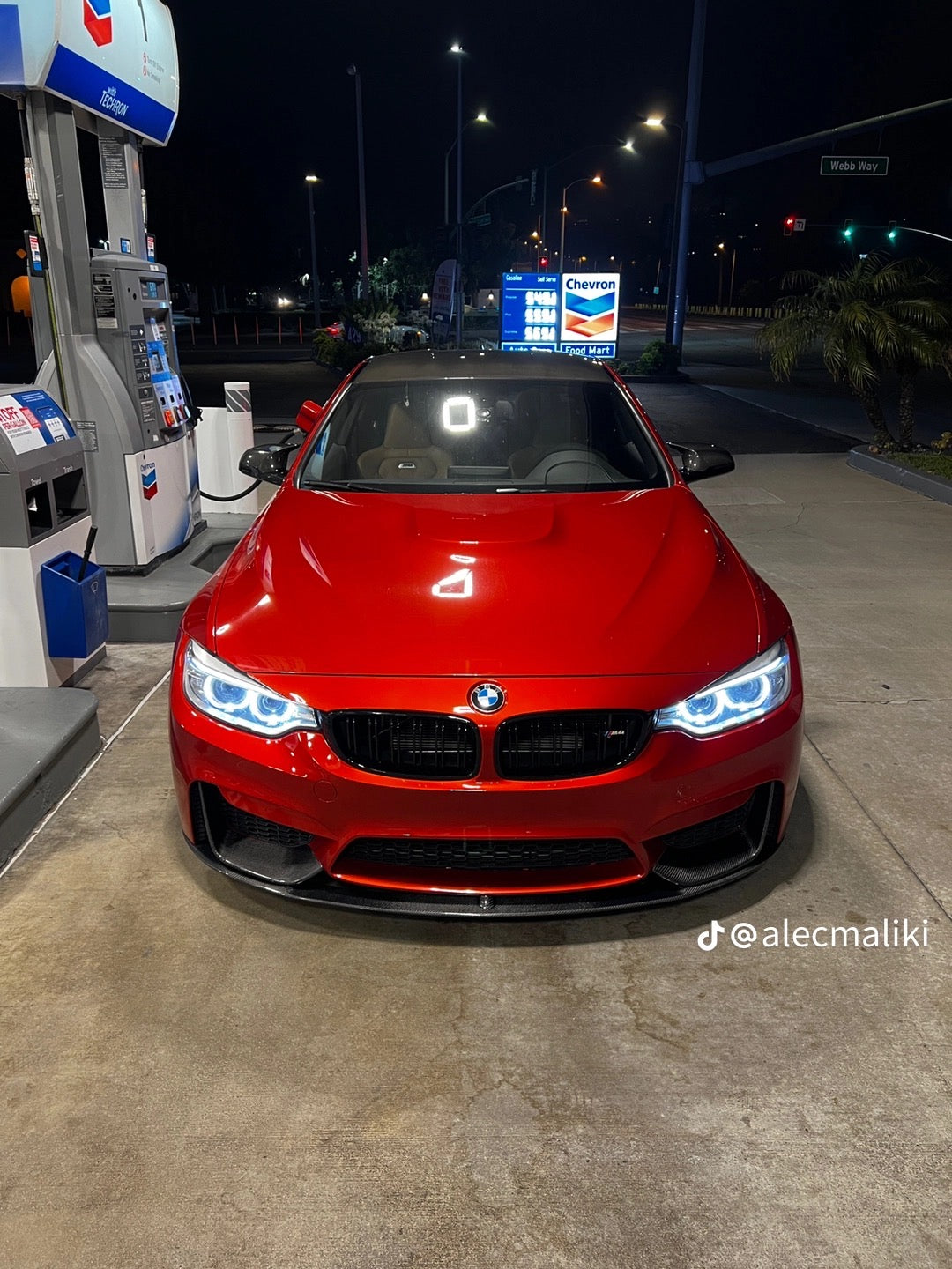 BMW F80 M3 M4 M Performance STYLE CARBON FIBER Front Bumper Lip + Splitter Kit