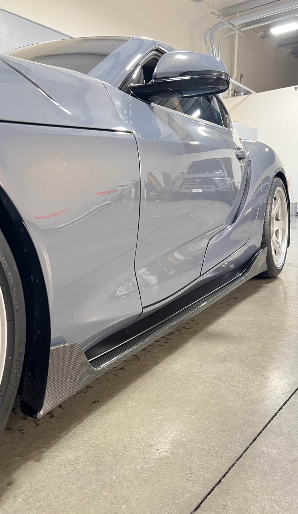 TOYOTA A90 A91 SUPRA AG STYLE CARBON FIBER SIDE SKIRTS