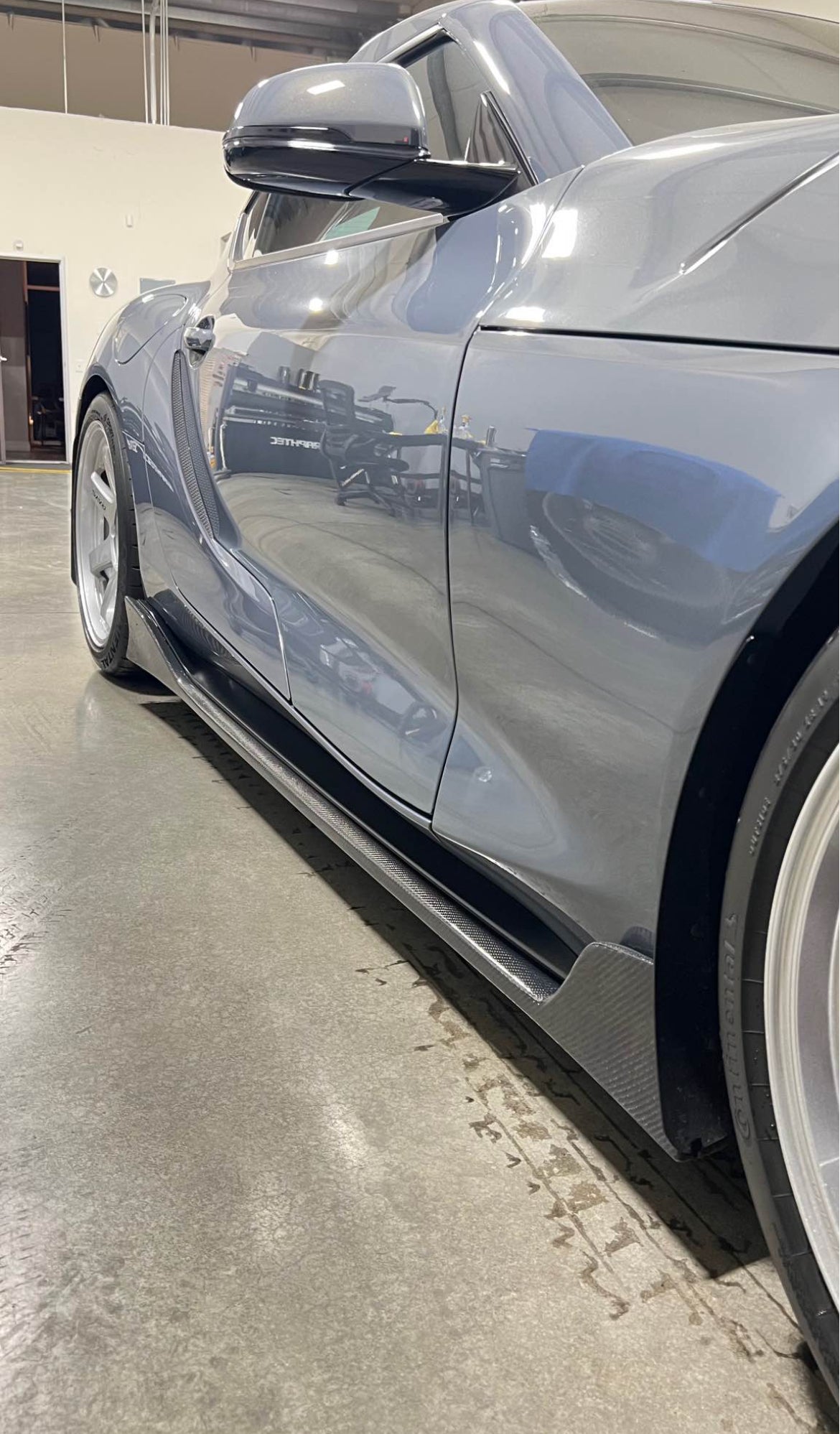 TOYOTA A90 A91 SUPRA AG STYLE CARBON FIBER SIDE SKIRTS