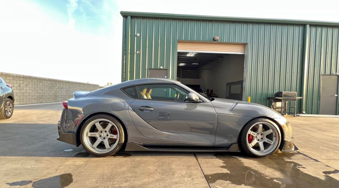TOYOTA A90 A91 SUPRA AG STYLE CARBON FIBER SIDE SKIRTS