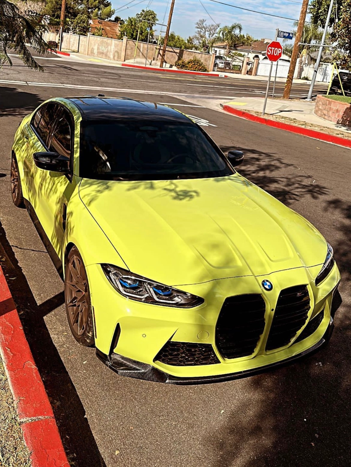 BMW G80 M3 M4 M Performance STYLE CARBON FIBER 3 Pieces Front Lip Kit