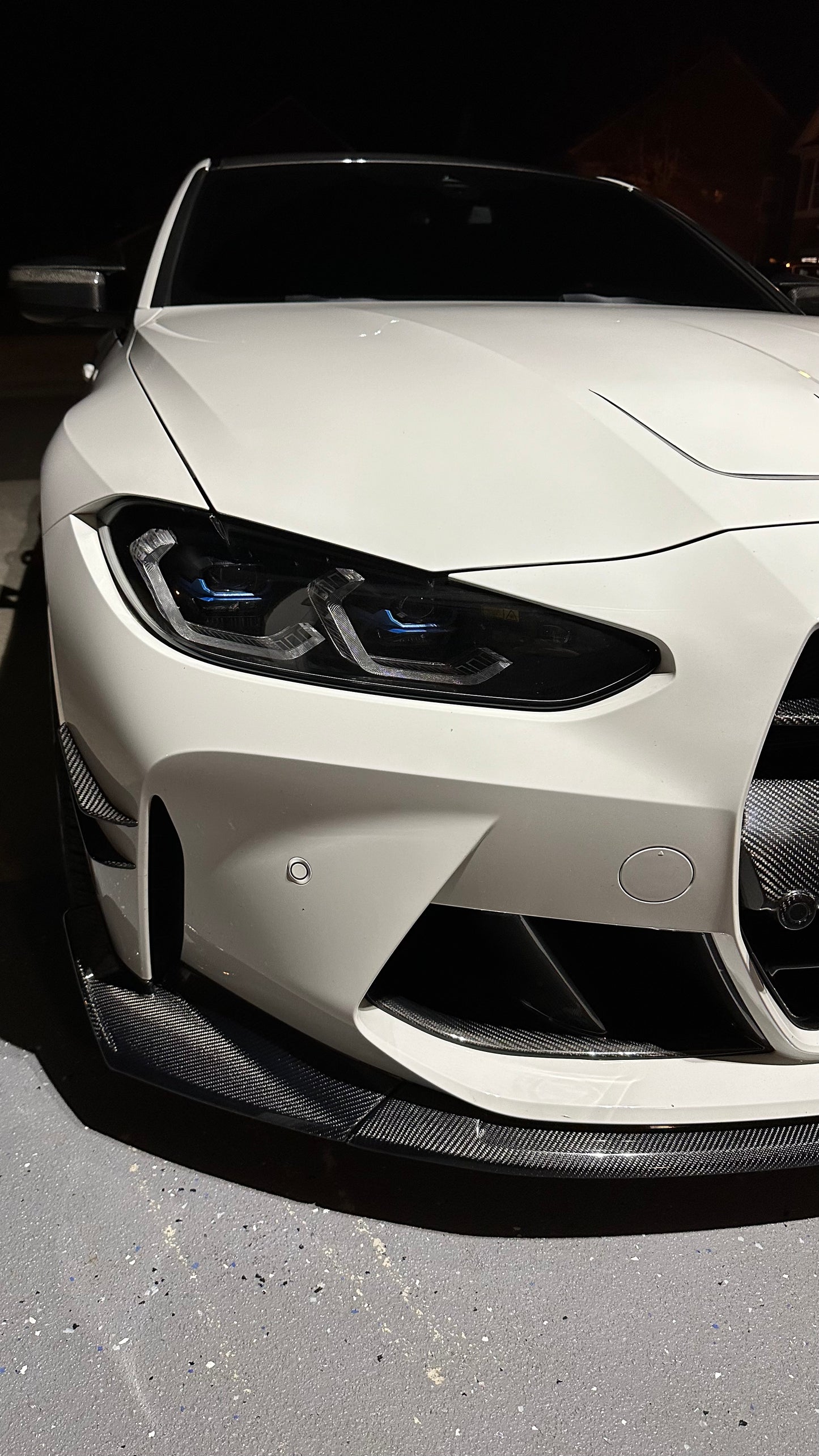 BMW G80 M3 M4 CSL STYLE CARBON FIBER 3 Pieces Front Lip Kit