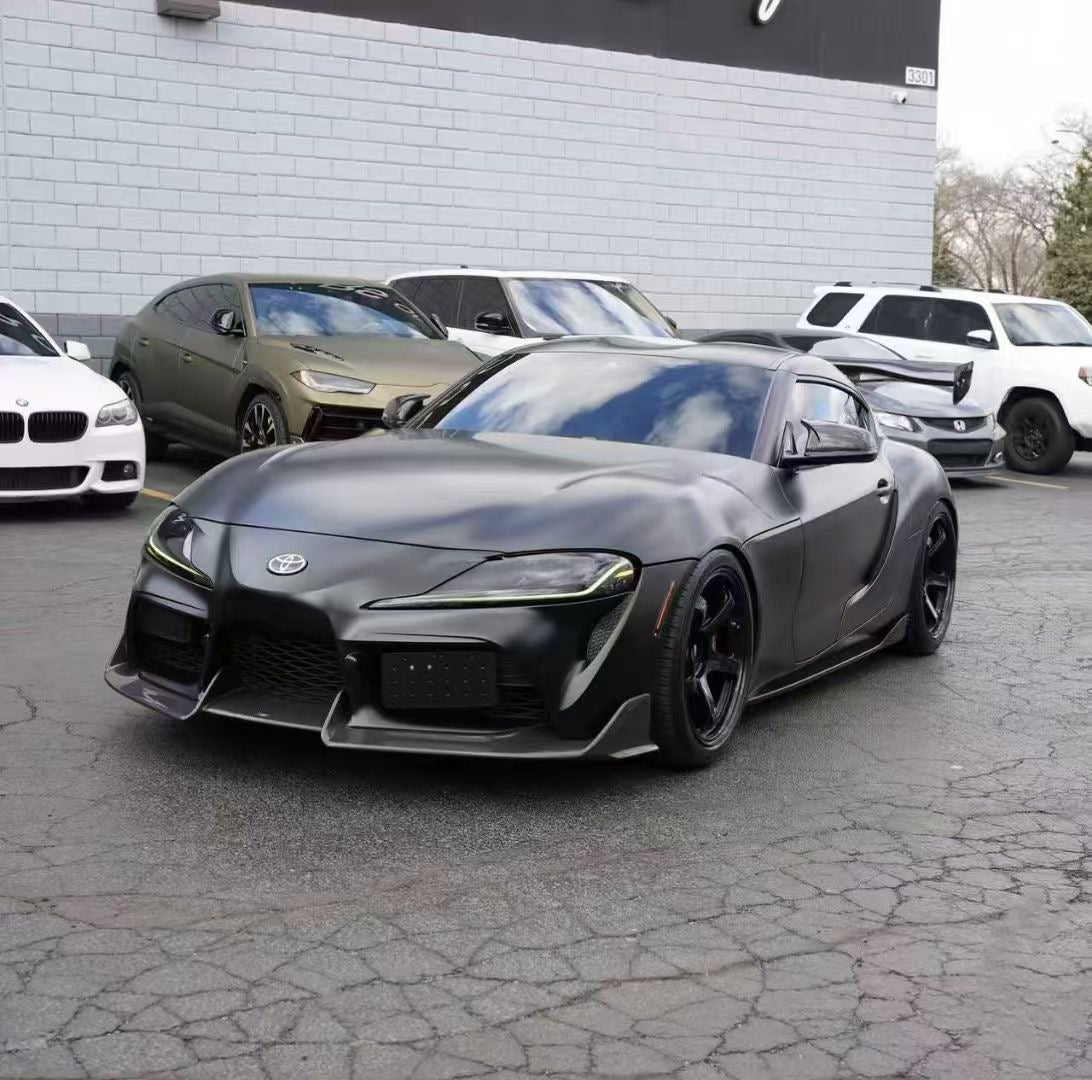 TOYOTA A90 A91 SUPRA ADRO STYLE CARBON FIBER Front Bumper Lip Kit