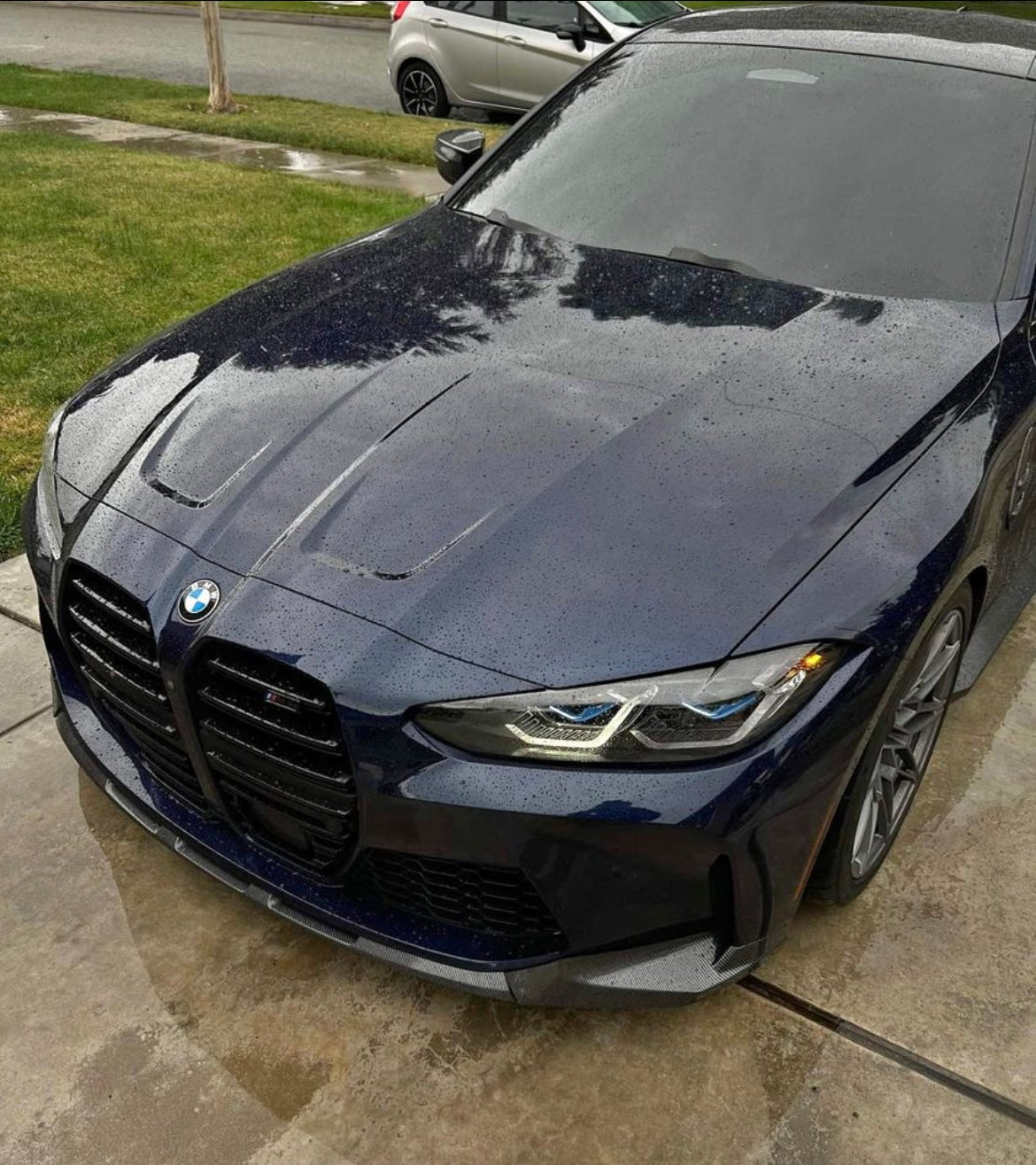 BMW G80 M3 M4 M Performance STYLE CARBON FIBER 3 Pieces Front Lip Kit