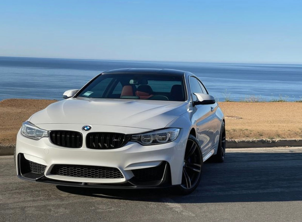 BMW F80 M3 M4 M Performance STYLE CARBON FIBER Front Bumper Lip + Splitter Kit