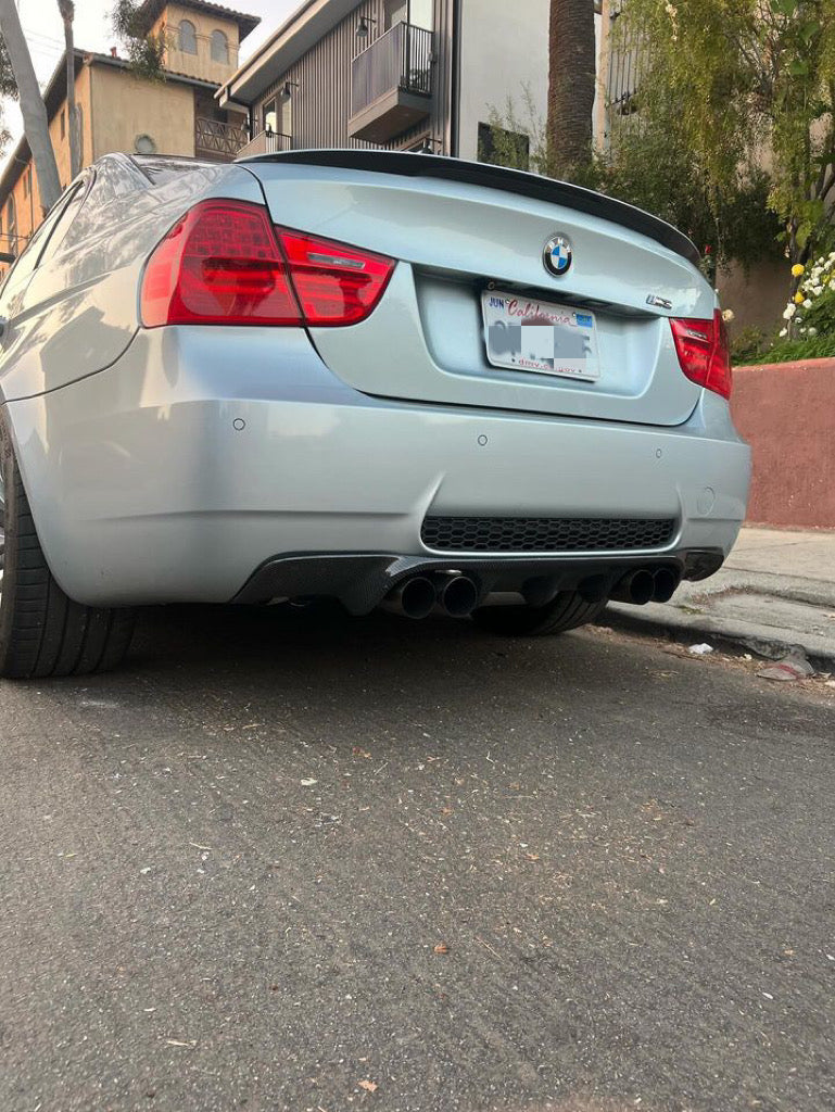 BMW E90 M3 3D Style Carbon Fiber Rear Diffuser