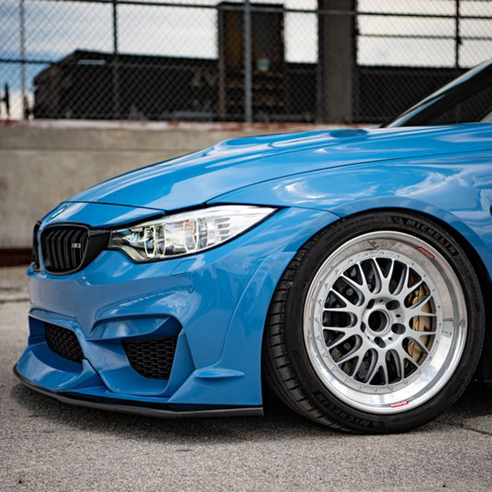 BMW F80 M3 F82 M4 LAPTORR STYLE CARBON FIBER Front Bumper Lip Kit