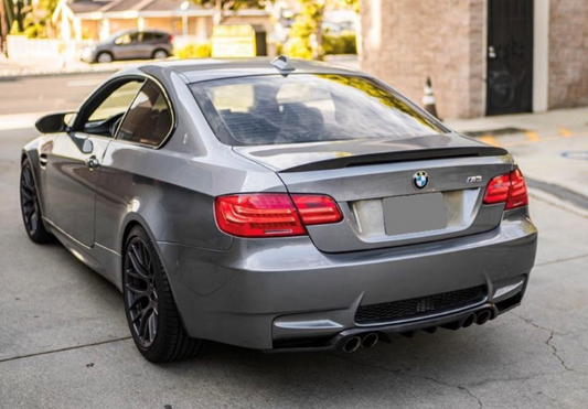 BMW E92 E93 M3 HM Style Carbon Fiber Rear Diffuser