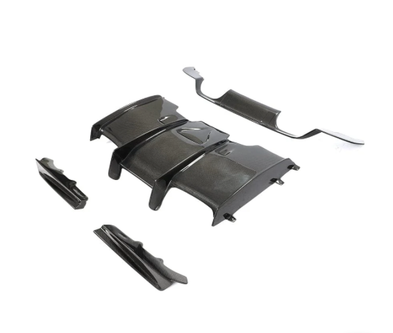 BMW F80 F82 M3 M4 PSM STYLE CARBON FIBER REAR DIFFUSER + REAR SPLITTER KIT