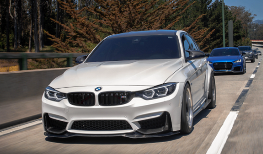 BMW F80 M3 F82 M4 PSM STYLE CARBON FIBER Front Bumper Lip Kit