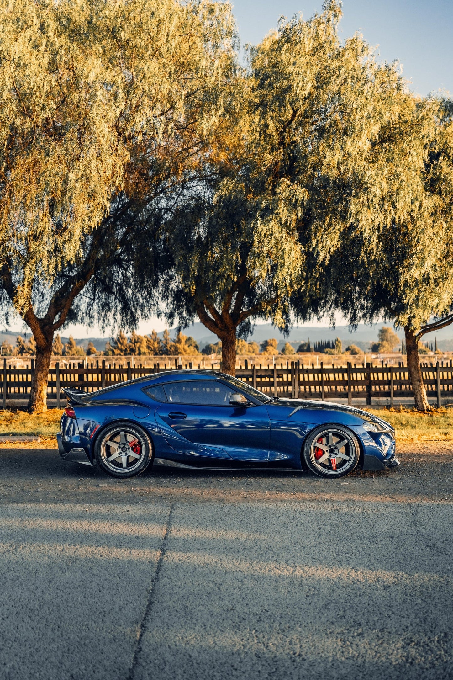 TOYOTA A90 A91 SUPRA VARIS STYLE CARBON FIBER SIDE SKIRTS