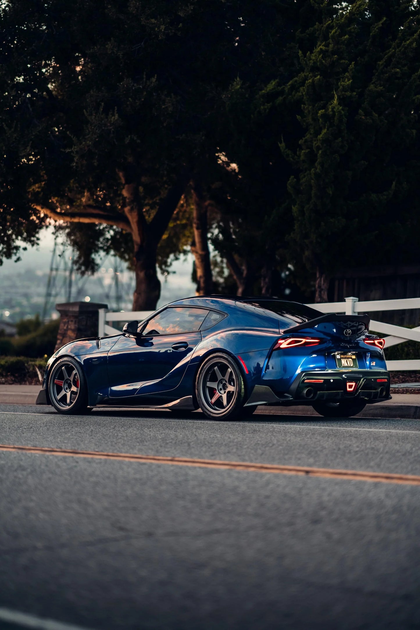 TOYOTA A90 A91 SUPRA VARIS STYLE CARBON FIBER SIDE SKIRTS