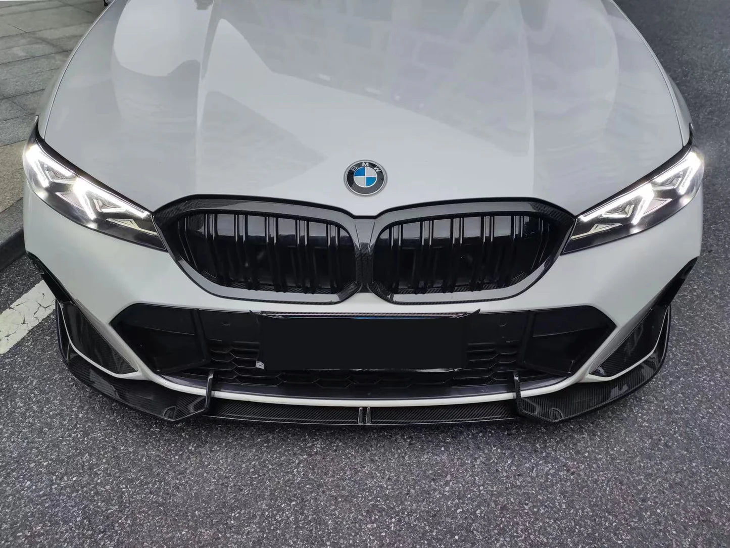 BMW LCI G20 330i M340i AD STYLE CARBON FIBER Front Bumper Lip Kit