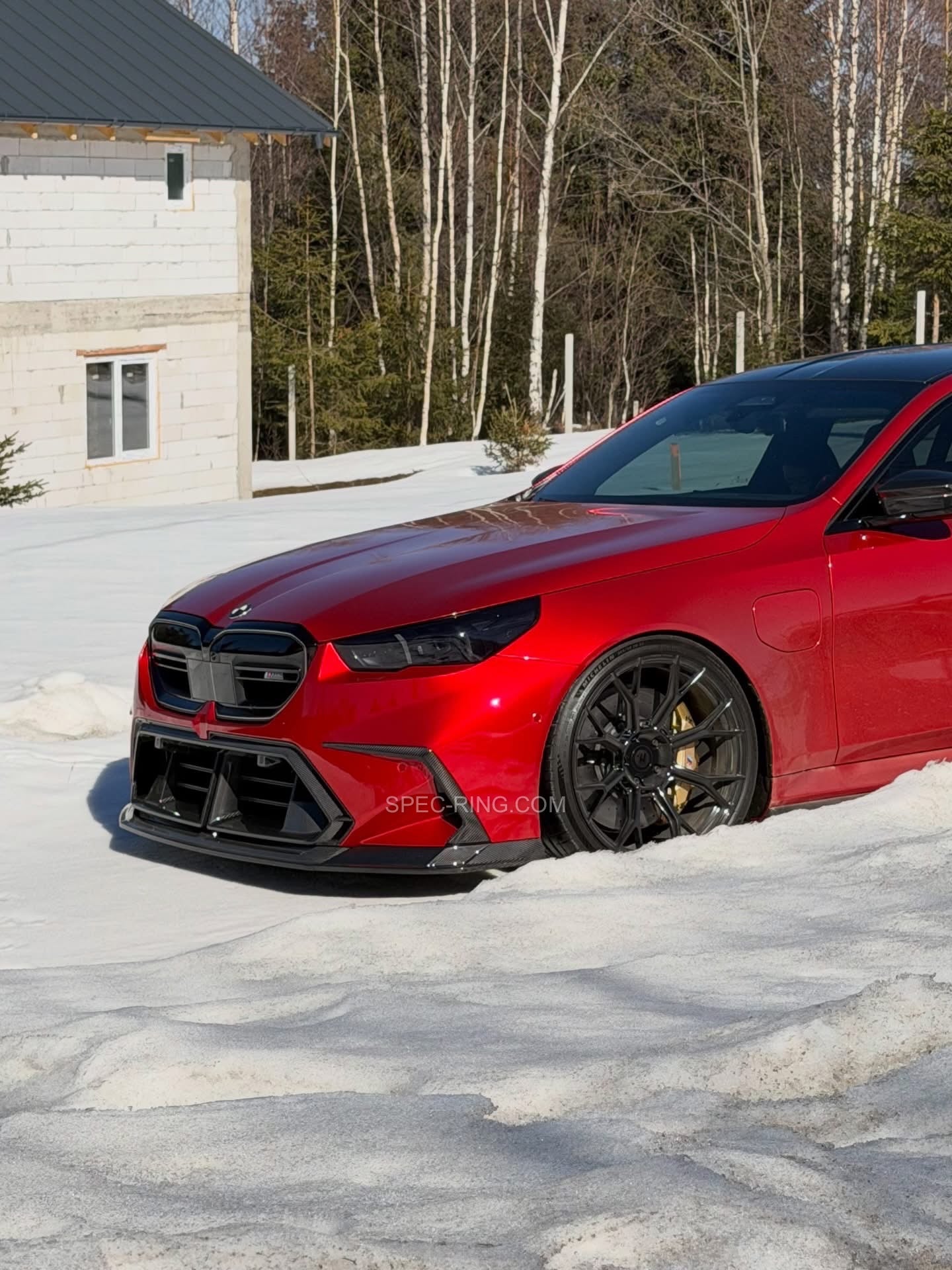 BMW G90/G99 M5 MHC R44 STYLE FULL DRY CARBON FRONT LIP