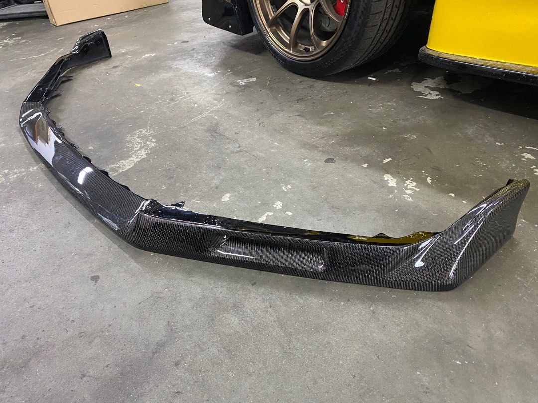 HONDA CIVIC TYPE-R FK8 EVS STYLE CARBON FIBER FRONT BUMPER LIP SPLITTER