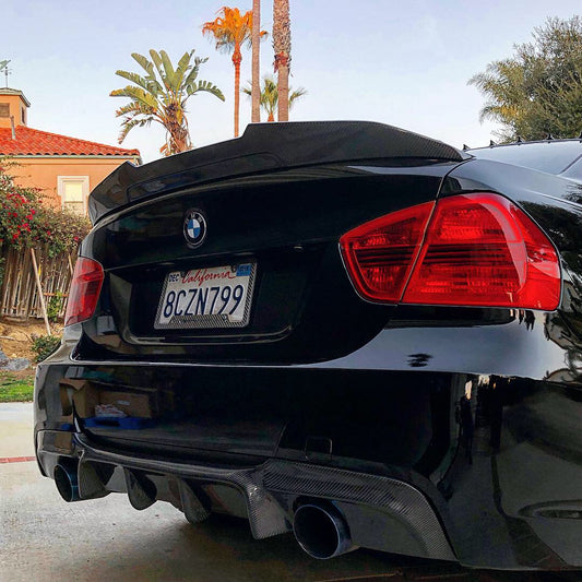 BMW E90 Carbon Fiber PSM Style High Kick Spoiler