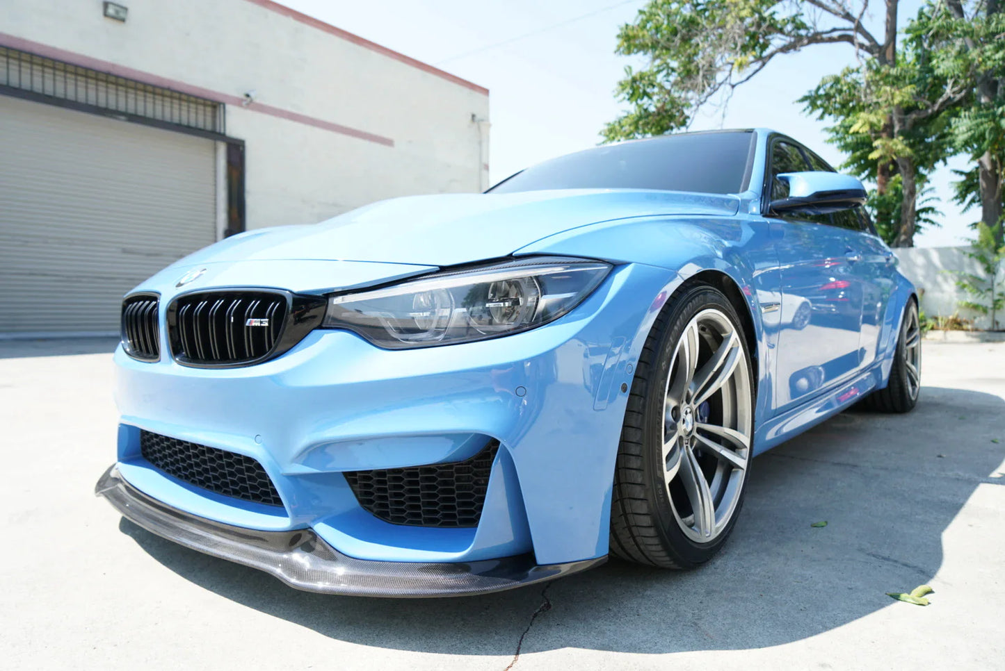 BMW F80 M3 F82 M4 V STYLE CARBON FIBER Front Bumper Lip Kit