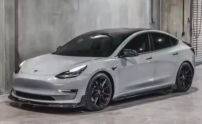 TESLA MODEL 3 V STYLE FULL CARBON FIBRE 1-PIECE LIP KIT