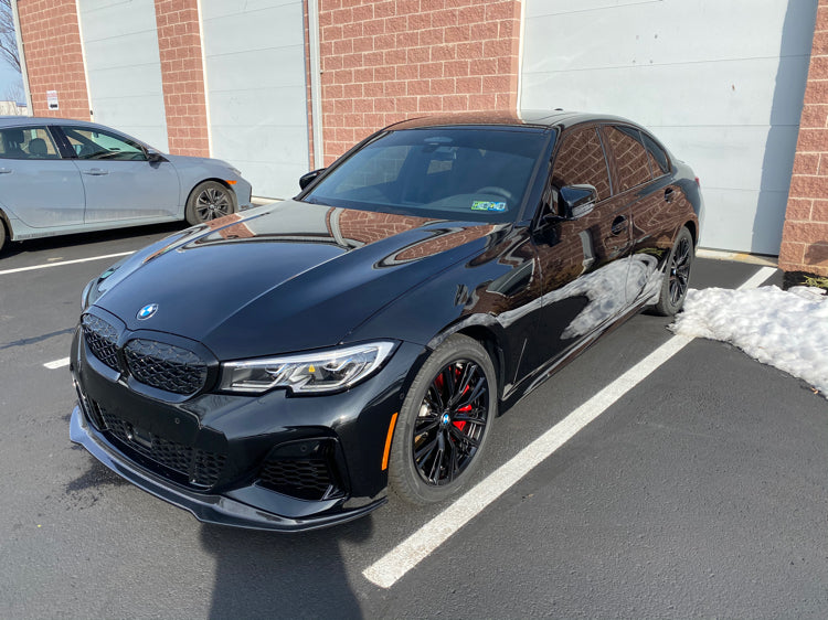 BMW G20 330i M340i V STYLE CARBON FIBER Front Bumper Lip Kit