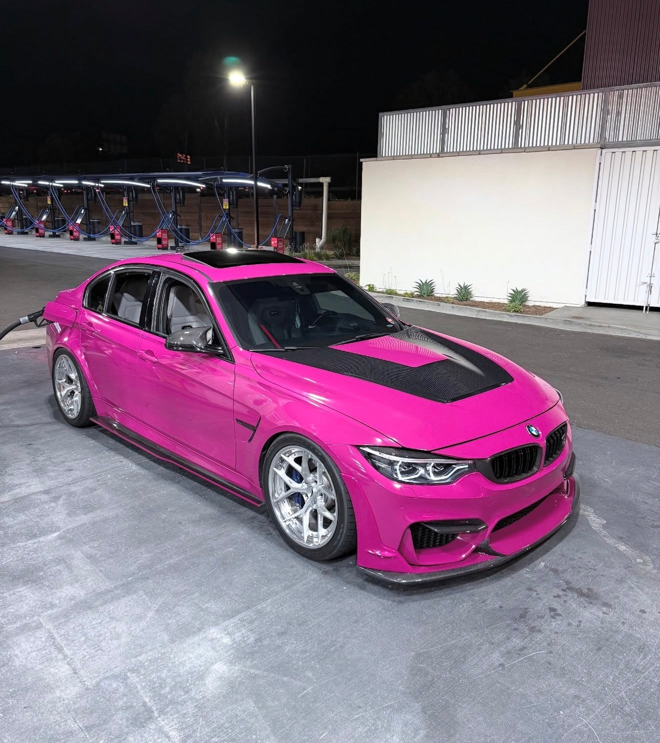 BMW F80 M3 F82 M4 LAPTORR STYLE CARBON FIBER Front Bumper Lip Kit